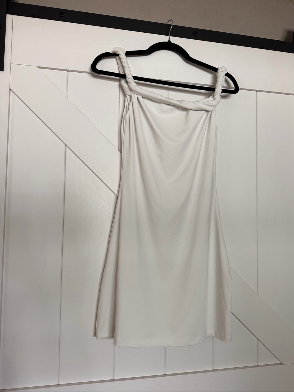 Peppermayo White Mini Dress with Twisted Strap